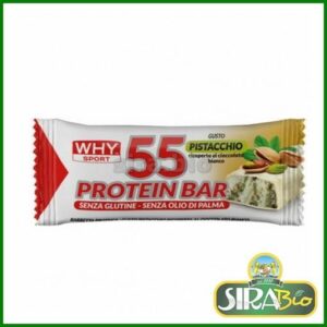 55 Protein Bar Gusto Pistacchio e Cioccolato bianco - 55 g