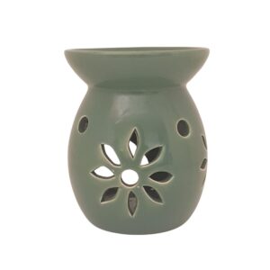 Brucia Essenze in Ceramica Flower Verde