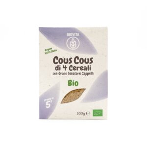 Cous Cous 4 Cereali Con Grano Senatore Cappelli Bio - 500 g