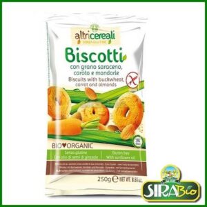 Biscotti Grano Saraceno  con Carota e Mandorle Bio - 250 gr