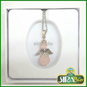 Collana Angelo Custode QUARZO ROSA
