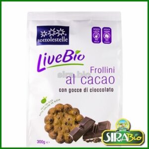 Livebio - Frollini al Cacao con Gocce di Cioccolato - Bio - 300 g