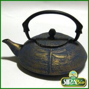 Teiera in Ghisa Oro e Verde