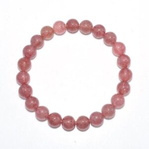 bracciale quarzo fragola - cristalloterapia