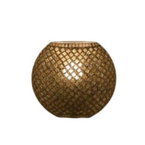 Lampada da tavolo in vetro mosaicata Gold Reflection - India Worls