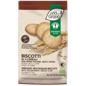 Biscotti ai 3 Cereali 300 gr - La Via Del Grano