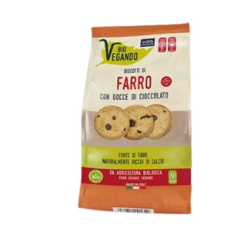 biscotti di farro con gocce di cioccolato