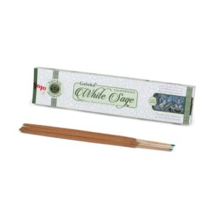 Incenso Salvia Bianca Goloka 12 Sticks da 15 gr