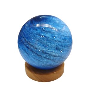 Lampada Pianeta Nethunus USB In Vetro
