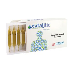 Cemon Catalitic Oligoelementi Rame-Oro-Argento (Cu-Au-Ag) – 20 Fiale Orali da 2 ml