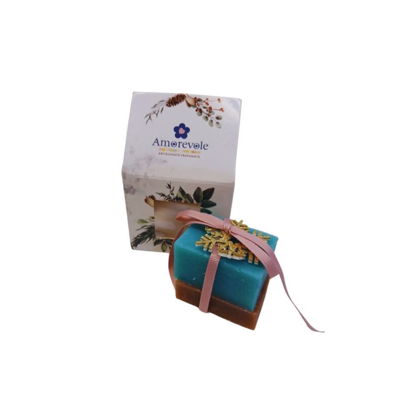 Saponetta artigianale Amorevole Mini Fiocco - 30 gr