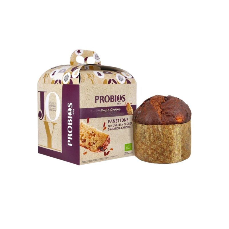 Dolce di Natale con Uvetta e Scorza d'Arancia Candita senza Glutine - 500 gr