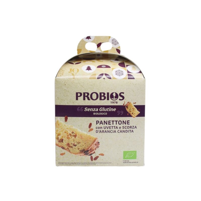 Dolce di Natale con Uvetta e Scorza d'Arancia Candita senza Glutine - 500 gr