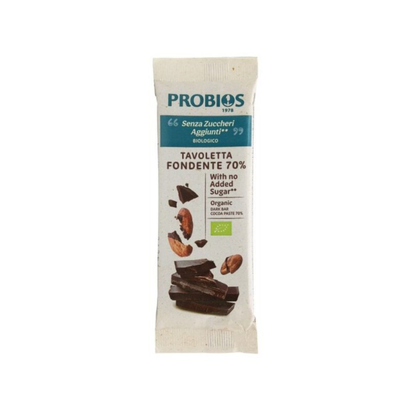Probios Tavoletta Di Cioccolato Fondente Senza Zuccheri Aggiunti - 50g