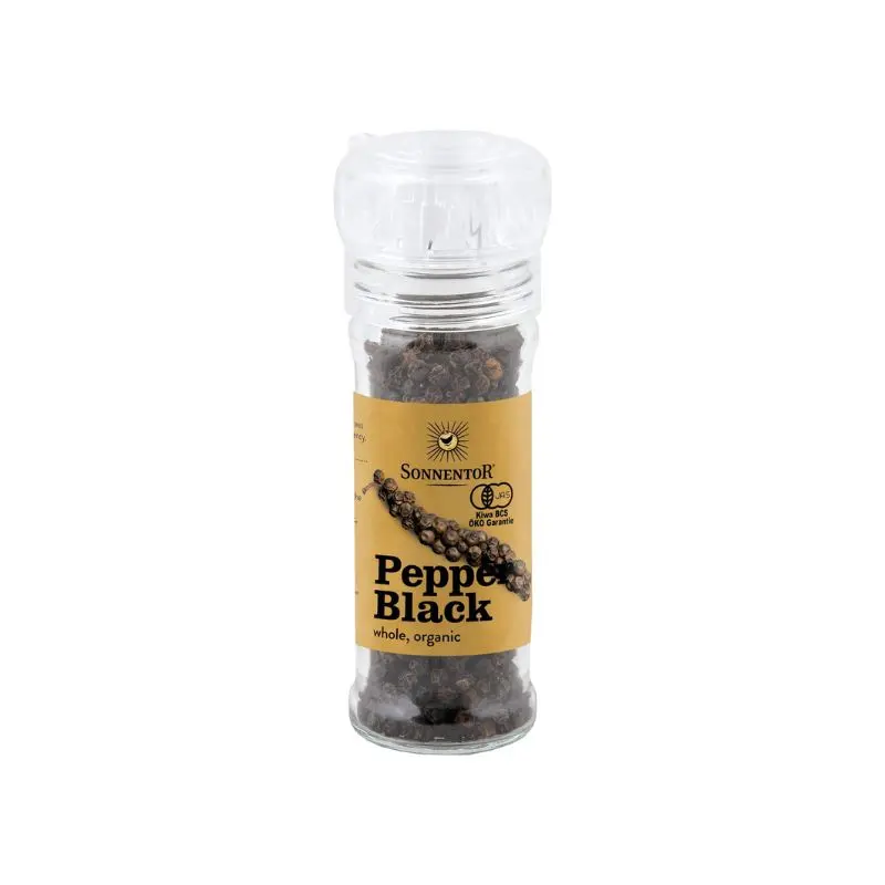 Sonnentor Pepe Nero Intero Bio Con Tappo Macinatore - 37gr.sira.bio